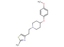 4-(4-methoxyphenoxy)-1-[2-(2-methyl-1,3-thiazol-4-yl)ethyl]piperidine trifluoroacetate