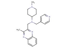 1-methyl-N-[(3-methyl-2-quinoxalinyl)methyl]-N-(4-pyridinylmethyl)-4-piperidinamine