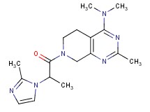 N,N,2-trimethyl-7-[2-(2-methyl-1H-imidazol-1-yl)propanoyl]-5,6,7,8-tetrahydropyrido[3,4-d]pyrimidin-4-amine