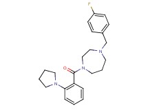 1-(4-fluorobenzyl)-4-[2-(1-pyrrolidinyl)benzoyl]-1,4-diazepane