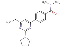 4-(6-ethyl-2-pyrrolidin-1-ylpyrimidin-4-yl)-N,N-dimethylbenzamide