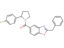 2-benzyl-5-{[2-(4-fluorophenyl)-1-pyrrolidinyl]carbonyl}-1,3-benzoxazole