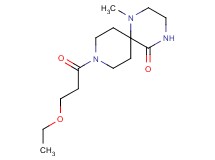 9-(3-ethoxypropanoyl)-1-methyl-1,4,9-triazaspiro[5.5]undecan-5-one