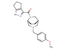 (1S*,5R*)-3-(4-methoxybenzyl)-6-(1,4,5,6-tetrahydrocyclopenta[c]pyrazol-3-ylcarbonyl)-3,6-diazabicyclo[3.2.2]nonane