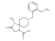 8-(2-ethylbenzyl)-1-methyl-2-oxo-1,8-diazaspiro[4.5]decane-4-carboxylic acid