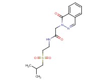 N-[2-(isobutylsulfonyl)ethyl]-2-(1-oxophthalazin-2(1H)-yl)acetamide