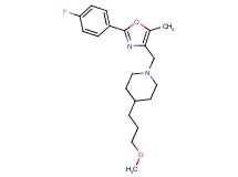 1-{[2-(4-fluorophenyl)-5-methyl-1,3-oxazol-4-yl]methyl}-4-(3-methoxypropyl)piperidine