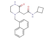 N-cyclobutyl-2-[1-(1-naphthylmethyl)-3-oxo-2-piperazinyl]acetamide
