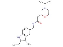 N-[(2-ethyl-3-methyl-1H-indol-5-yl)methyl]-2-(4-isopropylmorpholin-2-yl)acetamide