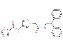 N-(1-{2-[(2,2-diphenylethyl)amino]-2-oxoethyl}-1H-pyrazol-4-yl)-2-furamide