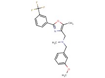 (3-methoxybenzyl)methyl({5-methyl-2-[3-(trifluoromethyl)phenyl]-1,3-oxazol-4-yl}methyl)amine