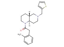 (4aR*,8aR*)-1-[(2-methylphenyl)acetyl]-6-(2-thienylmethyl)decahydro-1,6-naphthyridine