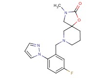 7-[5-fluoro-2-(1H-pyrazol-1-yl)benzyl]-3-methyl-1-oxa-3,7-diazaspiro[4.5]decan-2-one