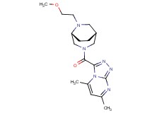 3-{[(1R*,5R*)-6-(2-methoxyethyl)-3,6-diazabicyclo[3.2.2]non-3-yl]carbonyl}-5,7-dimethyl[1,2,4]triazolo[4,3-a]pyrimidine