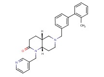 (4aR*,8aS*)-6-[(2'-methyl-3-biphenylyl)methyl]-1-(3-pyridinylmethyl)octahydro-1,6-naphthyridin-2(1H)-one