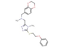 (2,3-dihydro-1,4-benzodioxin-6-ylmethyl)methyl({4-methyl-5-[(2-phenoxyethyl)thio]-4H-1,2,4-triazol-3-yl}methyl)amine