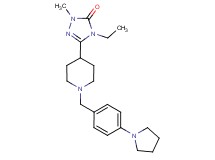 4-ethyl-2-methyl-5-[1-(4-pyrrolidin-1-ylbenzyl)piperidin-4-yl]-2,4-dihydro-3H-1,2,4-triazol-3-one