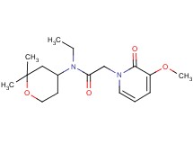N-(2,2-dimethyltetrahydro-2H-pyran-4-yl)-N-ethyl-2-(3-methoxy-2-oxopyridin-1(2H)-yl)acetamide