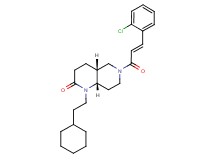 (4aR*,8aS*)-6-[(2E)-3-(2-chlorophenyl)-2-propenoyl]-1-(2-cyclohexylethyl)octahydro-1,6-naphthyridin-2(1H)-one
