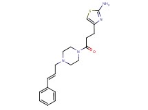 4-(3-oxo-3-{4-[(2E)-3-phenylprop-2-en-1-yl]piperazin-1-yl}propyl)-1,3-thiazol-2-amine