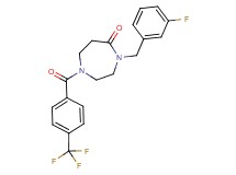 4-(3-fluorobenzyl)-1-[4-(trifluoromethyl)benzoyl]-1,4-diazepan-5-one