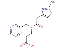 N-[(2-methyl-1,3-thiazol-4-yl)acetyl]-N-(3-pyridinylmethyl)-beta-alanine