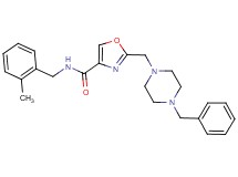 2-[(4-benzyl-1-piperazinyl)methyl]-N-(2-methylbenzyl)-1,3-oxazole-4-carboxamide