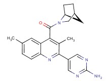 5-{4-[(1S*,4S*)-2-azabicyclo[2.2.1]hept-2-ylcarbonyl]-3,6-dimethylquinolin-2-yl}pyrimidin-2-amine