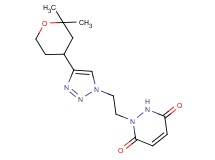 1-{2-[4-(2,2-dimethyltetrahydro-2H-pyran-4-yl)-1H-1,2,3-triazol-1-yl]ethyl}-1,2-dihydropyridazine-3,6-dione