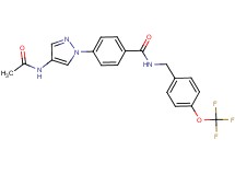 4-[4-(acetylamino)-1H-pyrazol-1-yl]-N-[4-(trifluoromethoxy)benzyl]benzamide