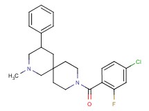 9-(4-chloro-2-fluorobenzoyl)-2-methyl-4-phenyl-2,9-diazaspiro[5.5]undecane
