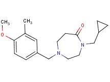 4-(cyclopropylmethyl)-1-(4-methoxy-3-methylbenzyl)-1,4-diazepan-5-one