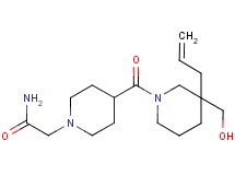 2-(4-{[3-allyl-3-(hydroxymethyl)-1-piperidinyl]carbonyl}-1-piperidinyl)acetamide