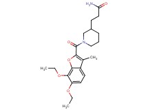 3-{1-[(6,7-diethoxy-3-methyl-1-benzofuran-2-yl)carbonyl]-3-piperidinyl}propanamide