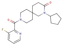 2-cyclopentyl-9-[(3-fluoropyridin-2-yl)carbonyl]-2,9-diazaspiro[5.5]undecan-3-one