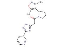 3-(5-{2-[2-(3,5-dimethylisoxazol-4-yl)pyrrolidin-1-yl]-2-oxoethyl}-1H-1,2,4-triazol-3-yl)pyridine