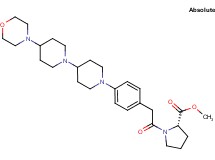 methyl 1-({4-[4-(4-morpholinyl)-1,4'-bipiperidin-1'-yl]phenyl}acetyl)-L-prolinate