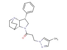 (3R*,3aR*,7aR*)-1-[3-(4-methyl-1H-pyrazol-1-yl)propanoyl]-3-phenyloctahydro-4,7-ethanopyrrolo[3,2-b]pyridine