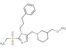 1-{[2-(ethylsulfonyl)-1-(3-phenylpropyl)-1H-imidazol-5-yl]methyl}-3-(methoxymethyl)piperidine