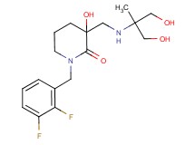 1-(2,3-difluorobenzyl)-3-hydroxy-3-({[2-hydroxy-1-(hydroxymethyl)-1-methylethyl]amino}methyl)piperidin-2-one