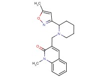 1-methyl-3-{[2-(5-methylisoxazol-3-yl)piperidin-1-yl]methyl}quinolin-2(1H)-one