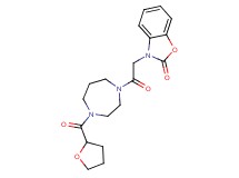 3-{2-oxo-2-[4-(tetrahydrofuran-2-ylcarbonyl)-1,4-diazepan-1-yl]ethyl}-1,3-benzoxazol-2(3H)-one