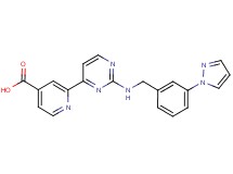 2-(2-{[3-(1H-pyrazol-1-yl)benzyl]amino}pyrimidin-4-yl)isonicotinic acid