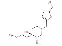 (3R*,4R*)-1-[(5-ethyl-2-furyl)methyl]-4-(2-methoxyethyl)-3-methylpiperidin-4-ol