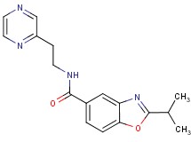 2-isopropyl-N-[2-(2-pyrazinyl)ethyl]-1,3-benzoxazole-5-carboxamide