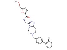 5-(methoxymethyl)-N-({7-[(2'-methyl-4-biphenylyl)methyl]-6,7,8,9-tetrahydro-5H-[1,2,4]triazolo[4,3-d][1,4]diazepin-3-yl}methyl)-2-furamide