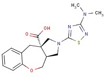 (3aS*,10aS*)-2-[3-(dimethylamino)-1,2,4-thiadiazol-5-yl]-2,3,3a,4-tetrahydro-1H-[1]benzoxepino[3,4-c]pyrrole-10a(10H)-carboxylic acid