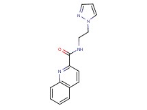 N-[2-(1H-pyrazol-1-yl)ethyl]quinoline-2-carboxamide