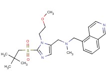 1-[2-[(2,2-dimethylpropyl)sulfonyl]-1-(2-methoxyethyl)-1H-imidazol-5-yl]-N-(5-isoquinolinylmethyl)-N-methylmethanamine