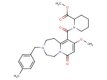 methyl 1-{[9-methoxy-3-(4-methylbenzyl)-7-oxo-1,2,3,4,5,7-hexahydropyrido[1,2-d][1,4]diazepin-10-yl]carbonyl}-2-piperidinecarboxylate